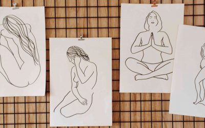 Féminin sacré – Une série de 4 aquarelles