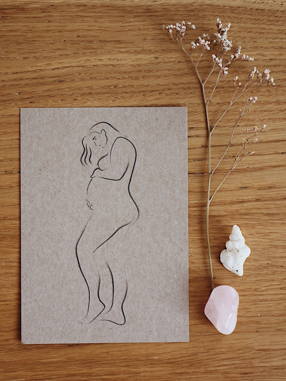 Print Kraft - Féminin sacré - maternité